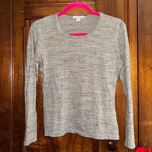 James Perse Standard 100% Cotton Long Sleeve T-Shirt